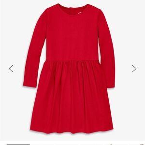 Primary red long sleeve perfect pocket dress